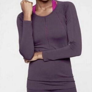 Athleta Foothill Plum Seamless Long Sleeve